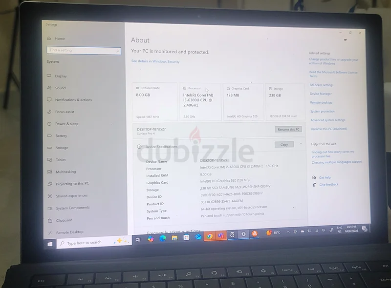 Microsoft Surface Pro 4 Laptop for daily office use!63257635954306111