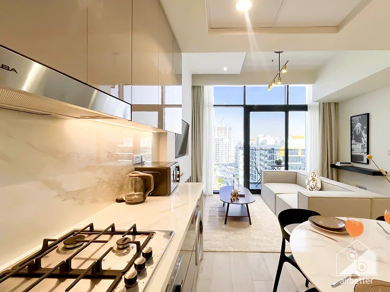 Azizi Riviera Meydan city 1 BHK with Balcony ALL BILLS Inc. + FREE Parking & Wifi63832411410049111