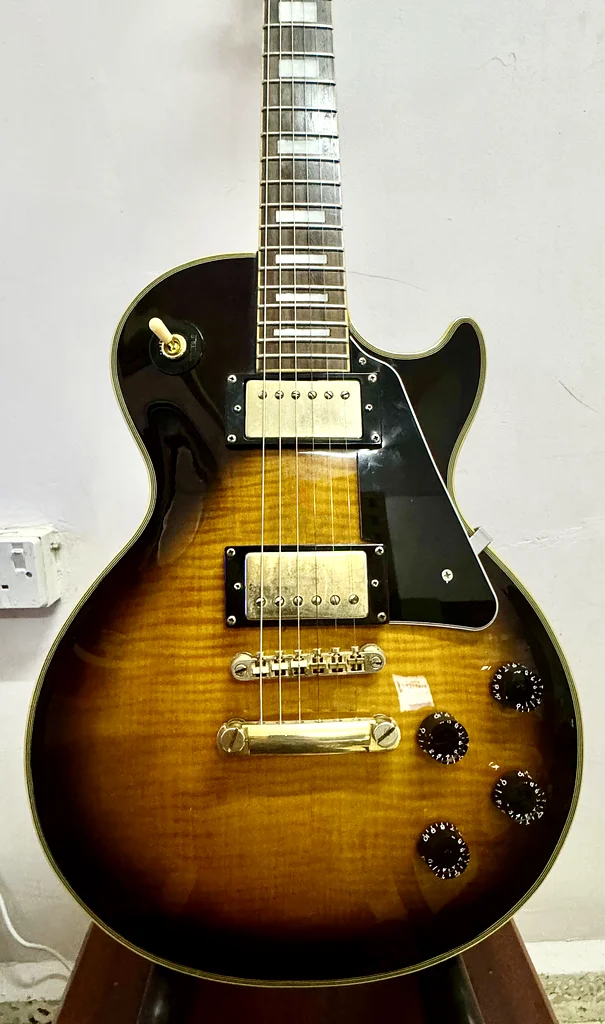 Sale or Trade Epiphone Les Paul Custom Vintage Sunburst 1998 made in Korea63206871737985111