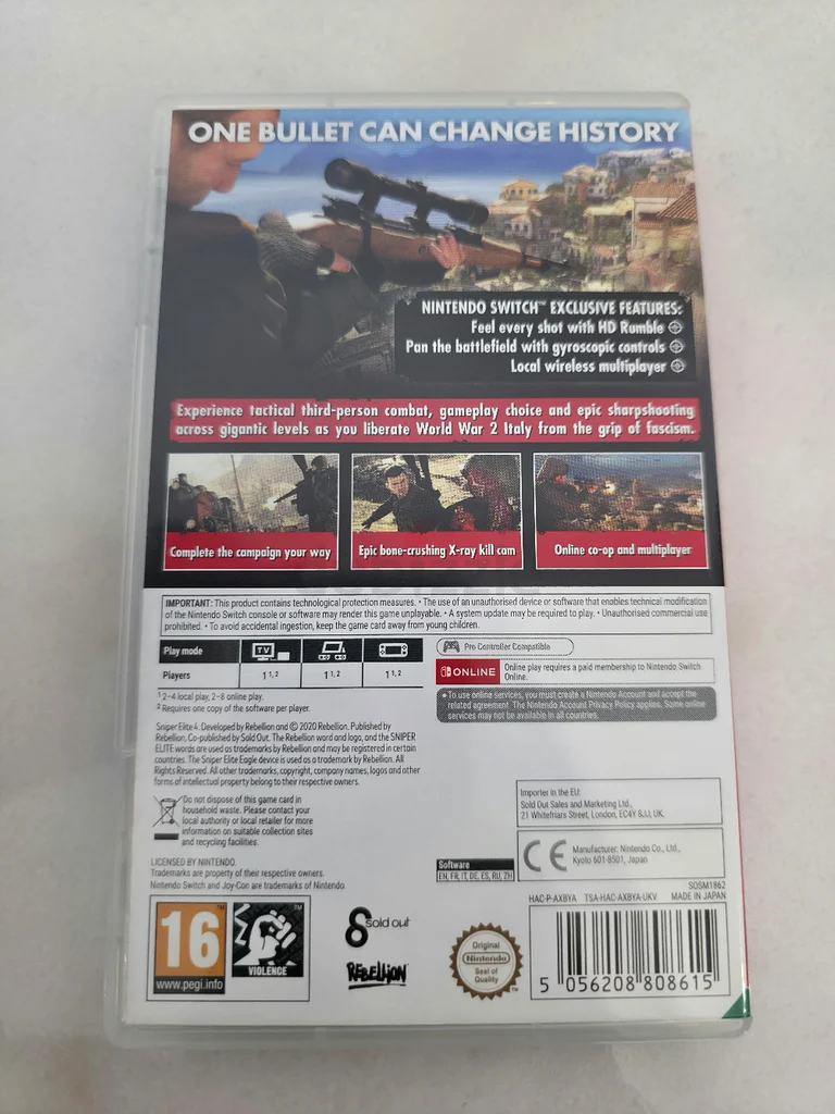 Sniper Elite 4 | Nintendo Switch
Price: AED 11063174331588099111