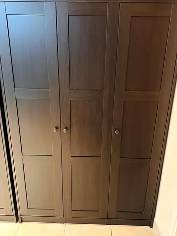 IKEA PAX / BERGSBO Wardrobe combination, dark grey, 150x60x201 cm