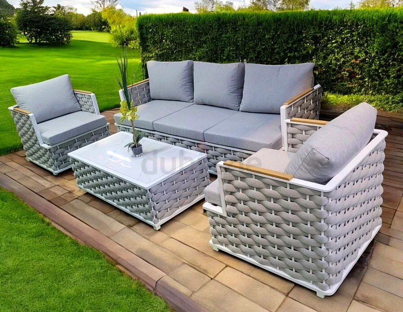 Super Luxury Rope Design Aluminium Outdoor Sofa Garden Sofa Set63220328161539112