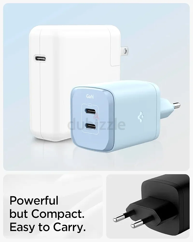 Spigen GAN 652 Total 65W 2 Ports GAN III Tech Dual USB C Charger - White63192100249219111