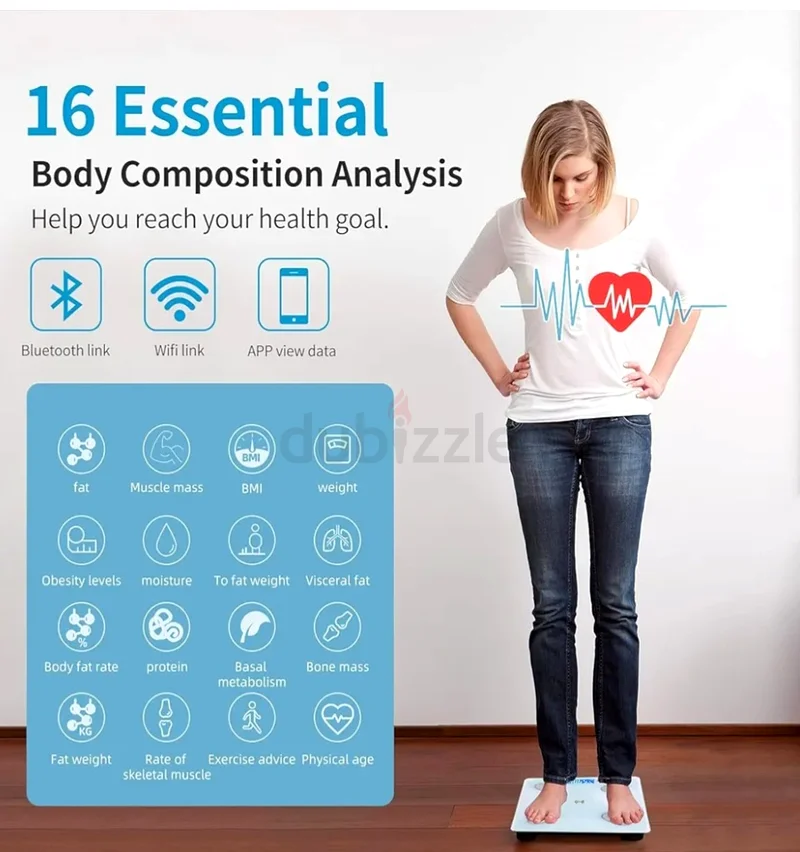 Smart Bluetooth Body Weight Scale with App Connectivity63262400665985113