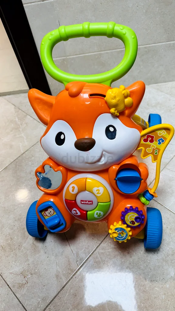 Engaging Orange Fox Baby Walker with Sounds and Lights!63206390248962116