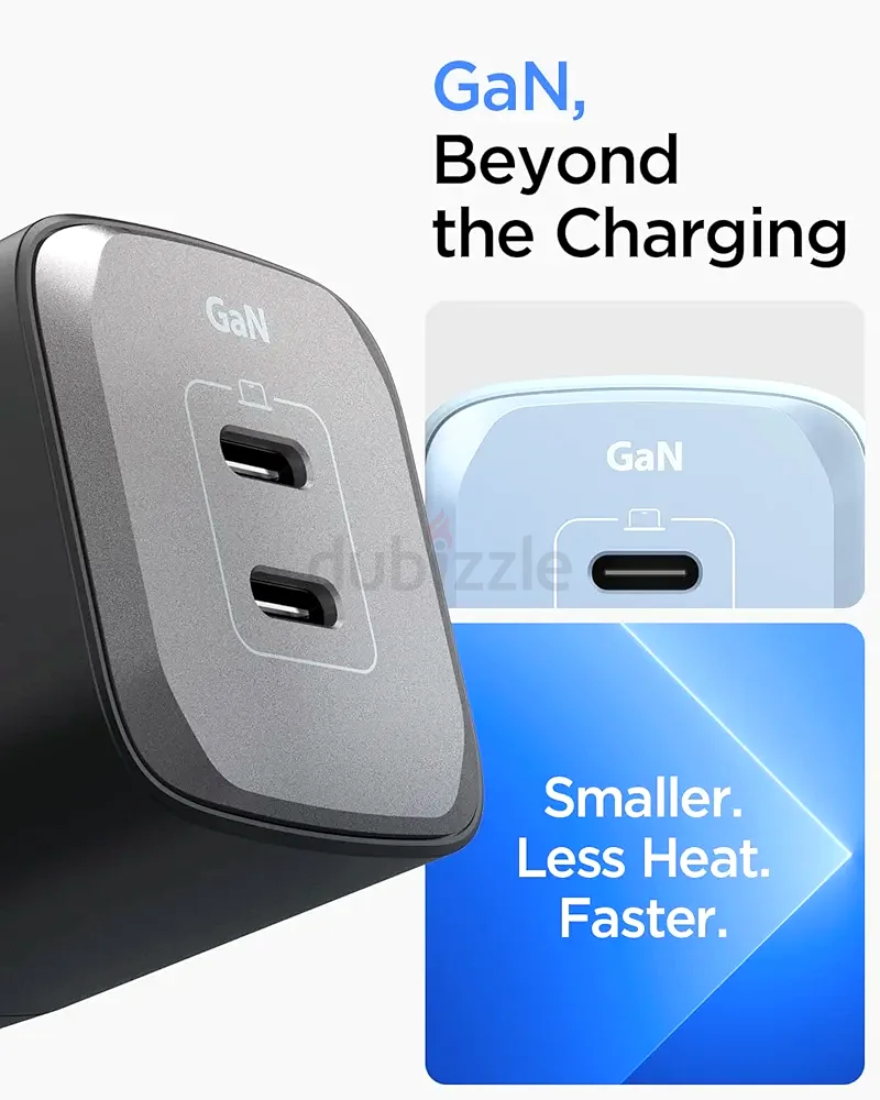 Spigen GAN 652 Total 65W 2 Ports GAN III Tech Dual USB C Charger - White63192100249219112