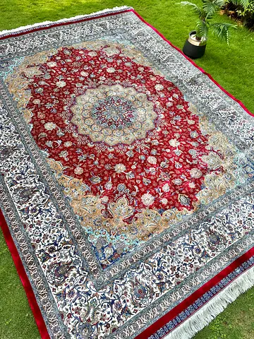 240 x 340 Cm | new Beautiful Fine Quality Persian Silk Tabriz Carpet