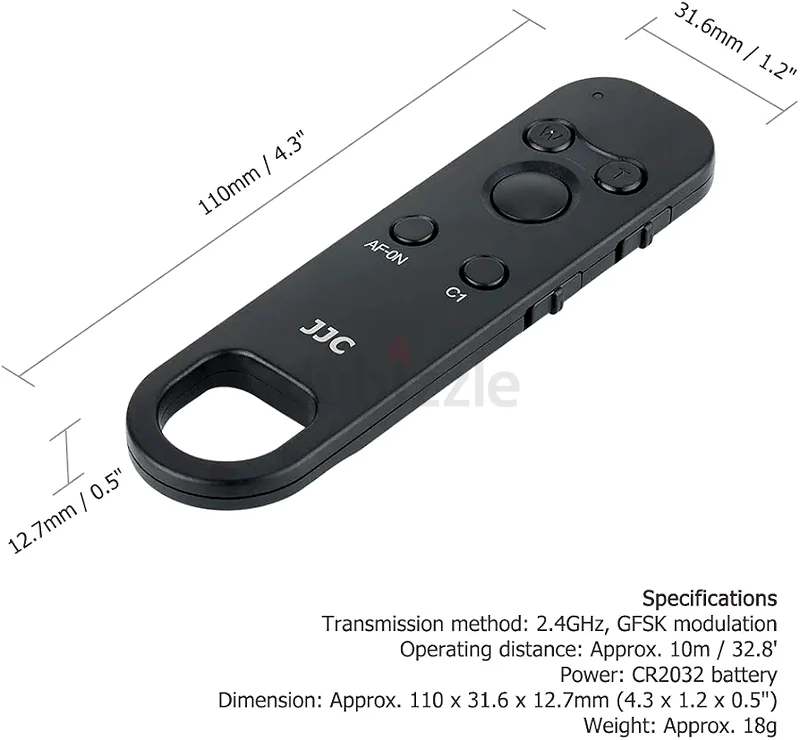 جهاز تحكم عن بعد لاسلكي بلوتوث JJC RMT-P1BT للهواتف سوني ZV-1 II وZV1 وZV-E1 وZV1F وZV-1F وRX10063172681227777113