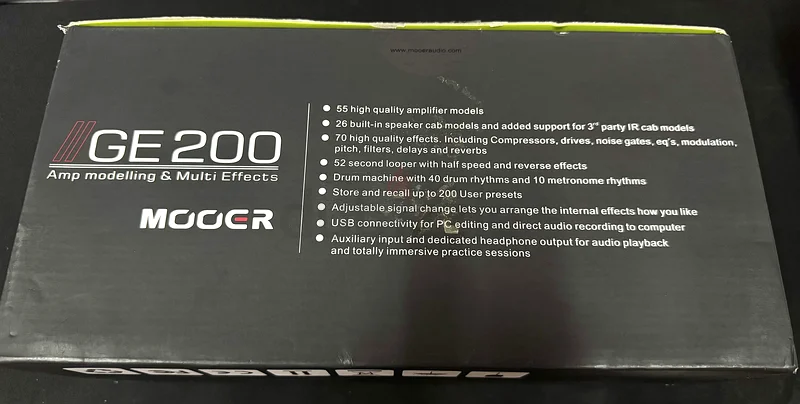 Sale or Trade Mooer GE200 Multi-Effect Guitar Pedal, Grey63206871750786111