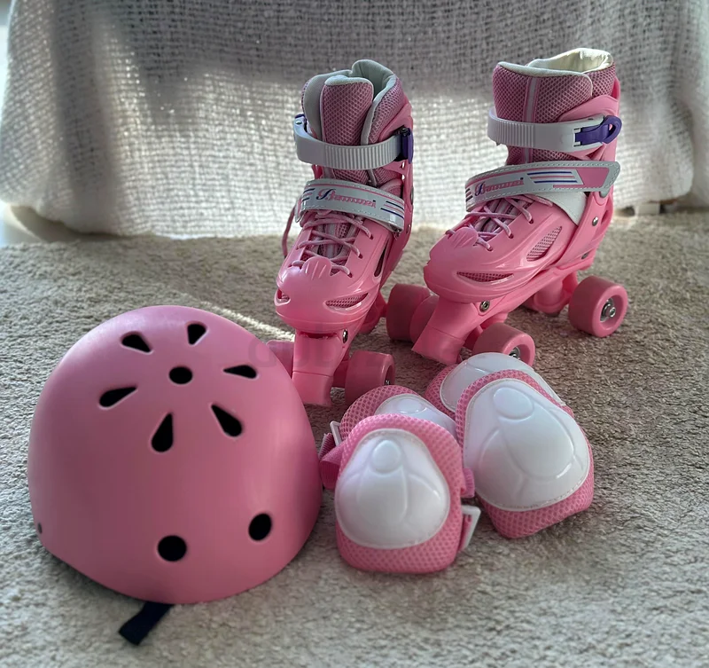 Adorable Pink Roller Skating Set for Kids632462464390421128