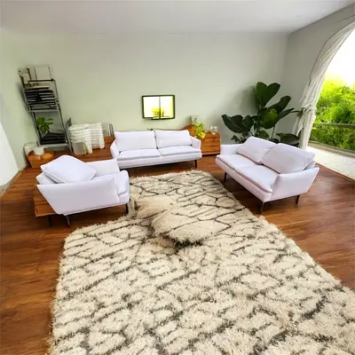 Marina home six seater feather filled sofa set