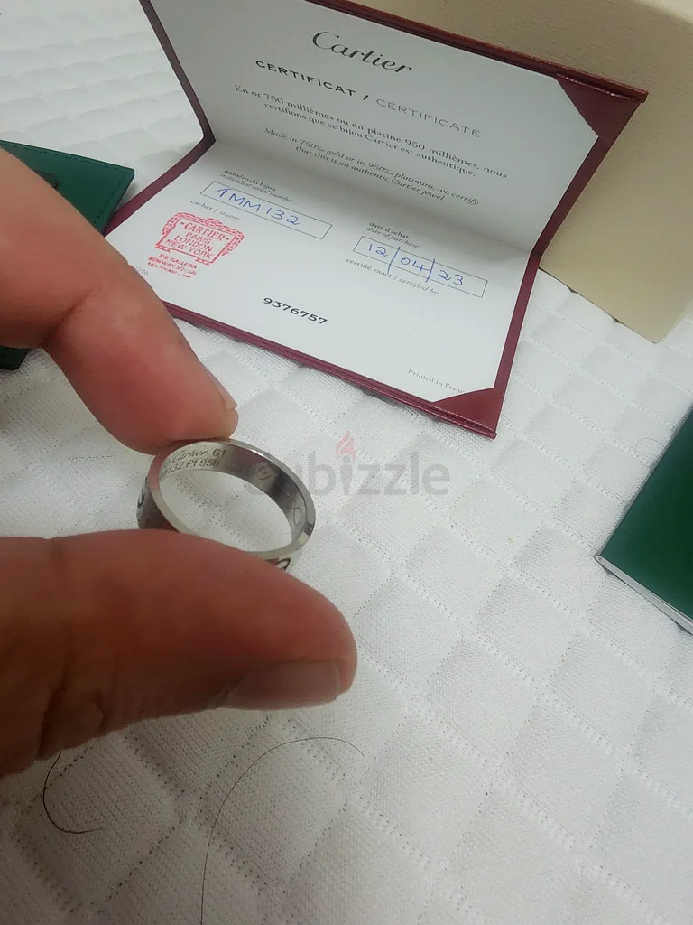 خاتم الحب من كارتييه (ذهبي أبيض)63173152713218114
