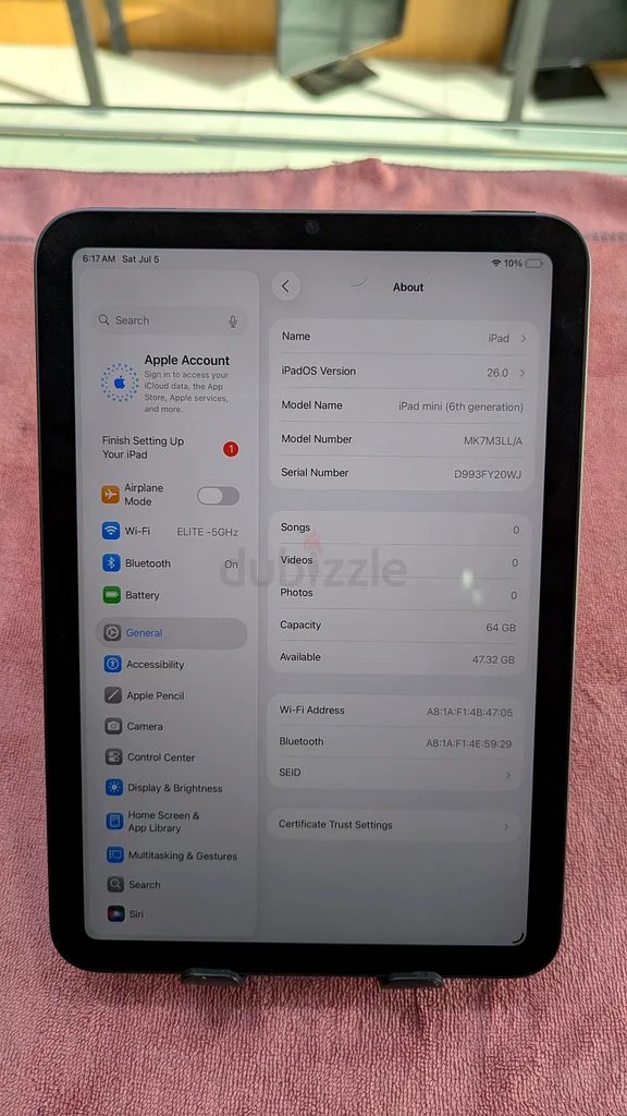 آي باد ميني 6 بسعة 64 جيجابايت63215873800707112