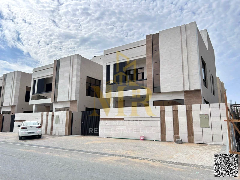 🏡 Luxurious villa for sale in Al Bahia - Ajman | 6 master bedrooms | 2 floors + roof | Prime location and at a price including registration and owner63882823468803110