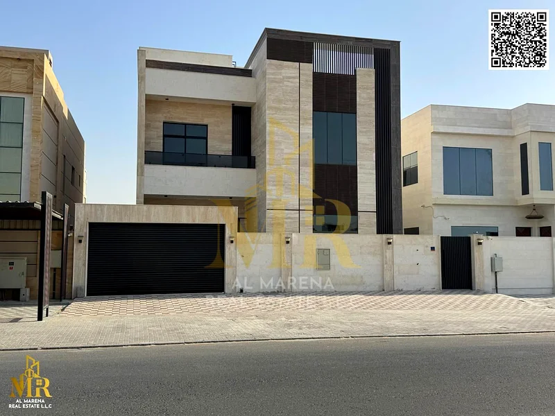 Luxury villa in Al Alia, two floors and a roof - 5 master bedrooms, a living room, a kitchen, a maid's room and an elevator, for 3,100,000 including c63873450845697110