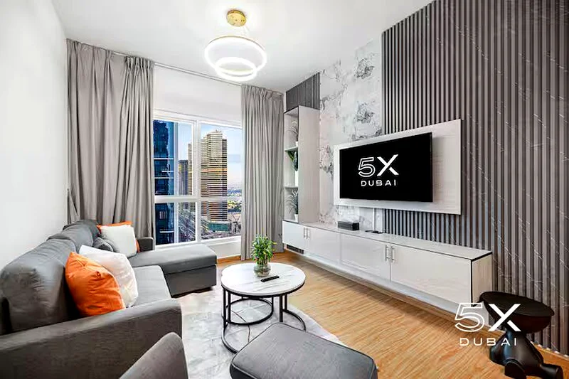 FiveX – شقة أنيقة من غرفتي نوم | JLT Lakepoint63830944118147114