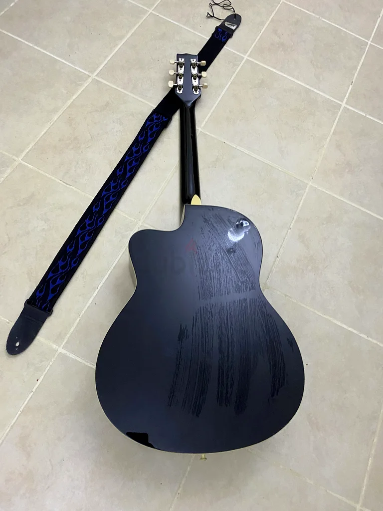 carlos acoustic guitar ( c901 ) with strap - price is negotiable63202194266241112