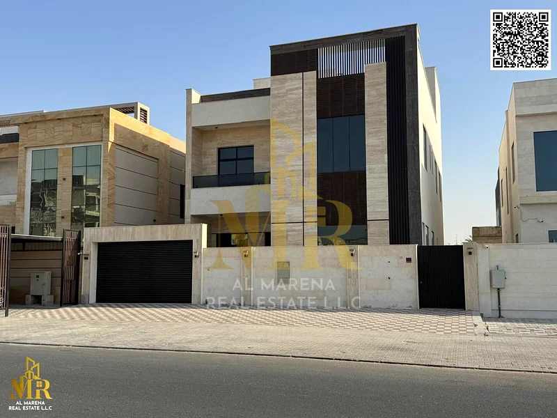 Luxury villa in Al Alia, two floors and a roof - 5 master bedrooms, a living room, a kitchen, a maid's room and an elevator, for 3,100,000 including c63873450845697113