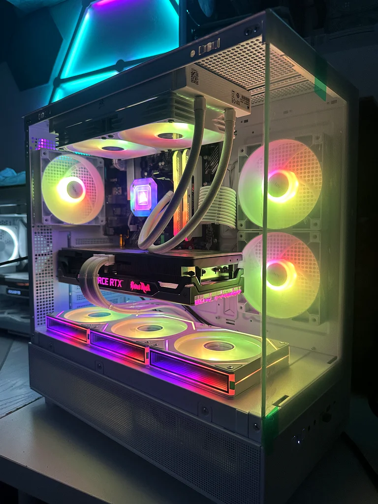 All White RTX 3070TI Ryzen 7 5700X Aesthetic Gaming PC63206395393665112
