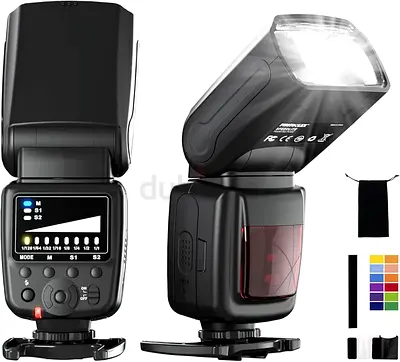 PHOTOOLEX Speedlite Camera Flash for Canon Nikon Sony Panasonic Olympus Fujifilm Pentax Sigma Minolt