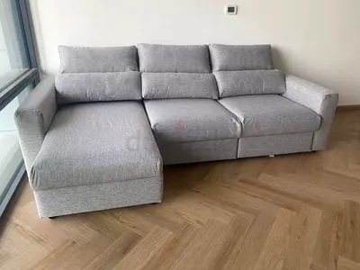 Selling Ikea Eskilstuna L Shape sofa bed light Grey