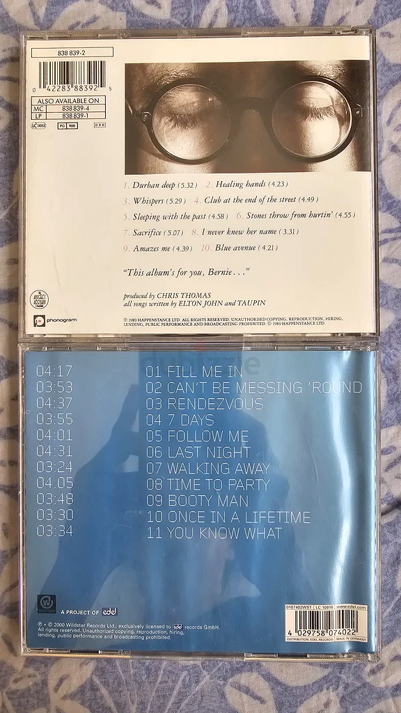 Audio CDs - Elton john and Craig david63225742123138111