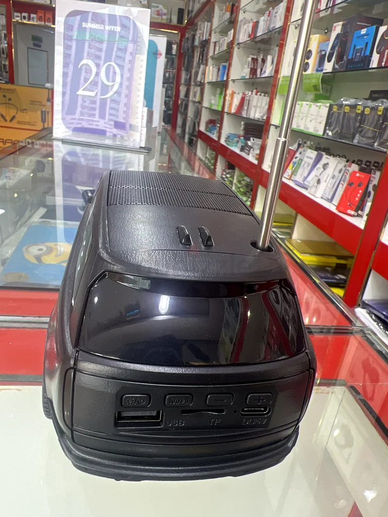 Sleek Black Miniature Car Model , bluetooth speaker- Perfect Collectible!63263520317441112