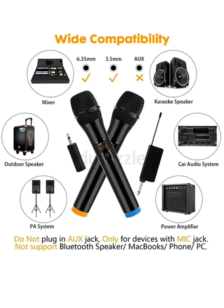 Wireless Microphone Set - Perfect for Performances!63230187264001111
