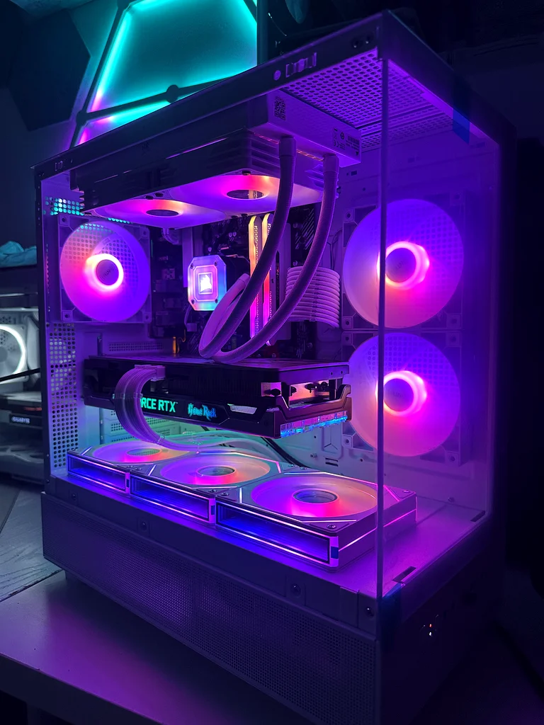 All White RTX 3070TI Ryzen 7 5700X Aesthetic Gaming PC63206395393665111