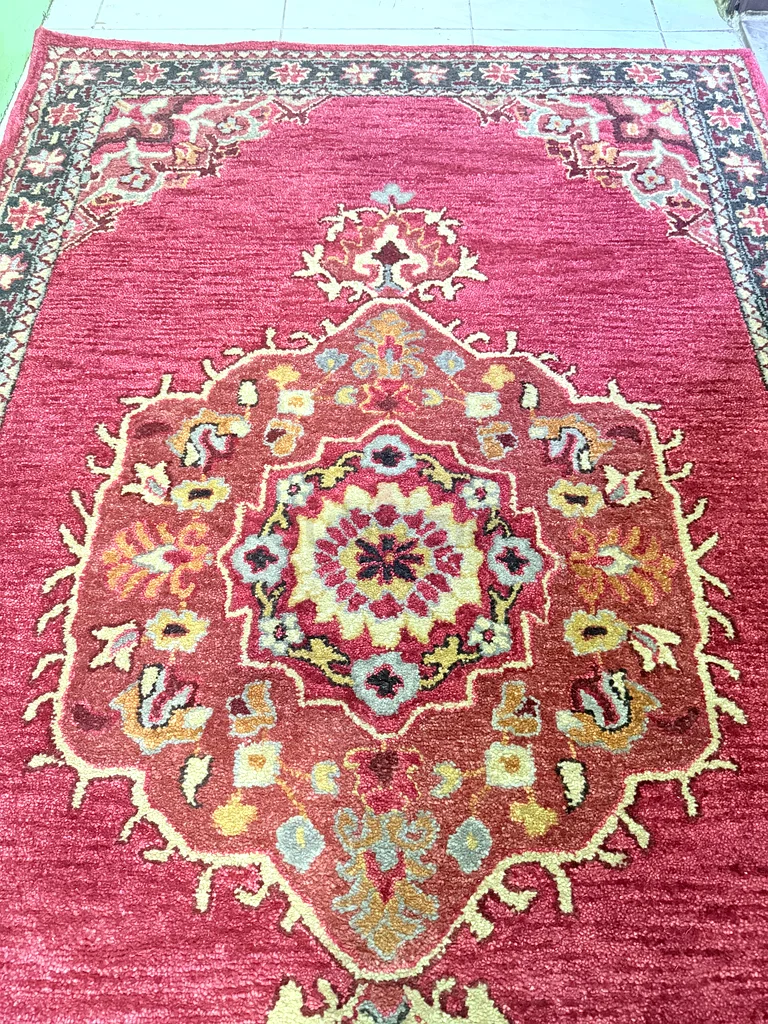 خصم 90% - سجادة أنيقة من الصوف على الطراز الفارسي من علامة Pottry Barnd الأمريكية، منسوجة يدويًا، جديدة تمامًا63185241411459111