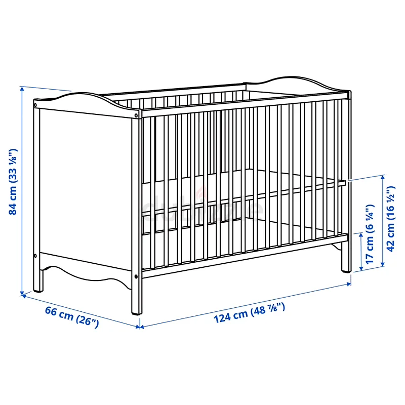 Stylish IKEA White Crib for Your Babys Comfort63205891422593113