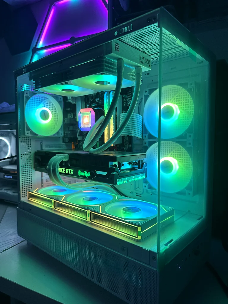 All White RTX 3070TI Ryzen 7 5700X Aesthetic Gaming PC63206395393665113