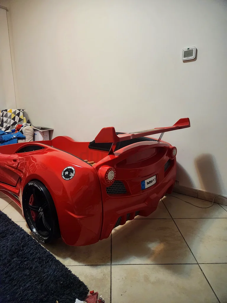 سرير سيارة سباق حمراء سريعة للأطفال63218314966147113