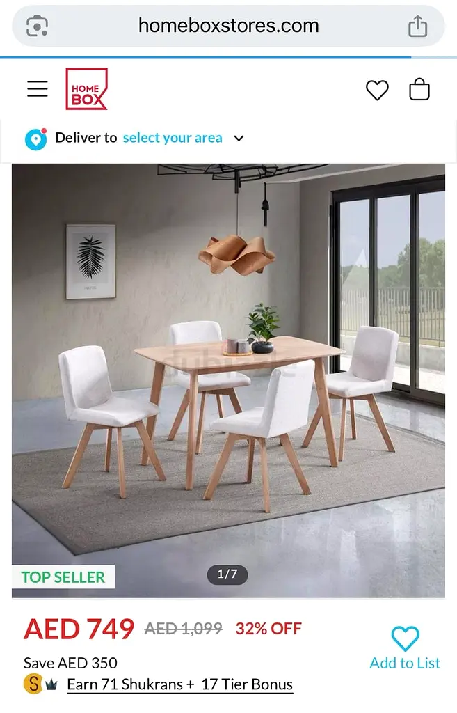 FOR SALE: 4-Seater Dining Table Set