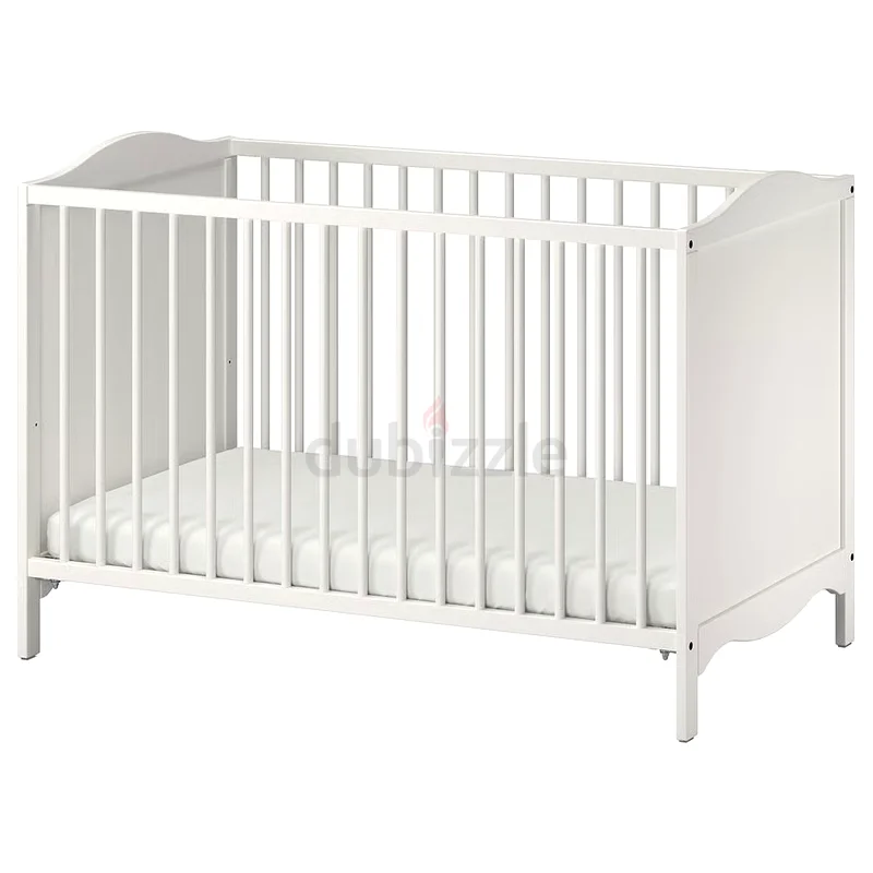 Stylish IKEA White Crib for Your Babys Comfort63205891422593111