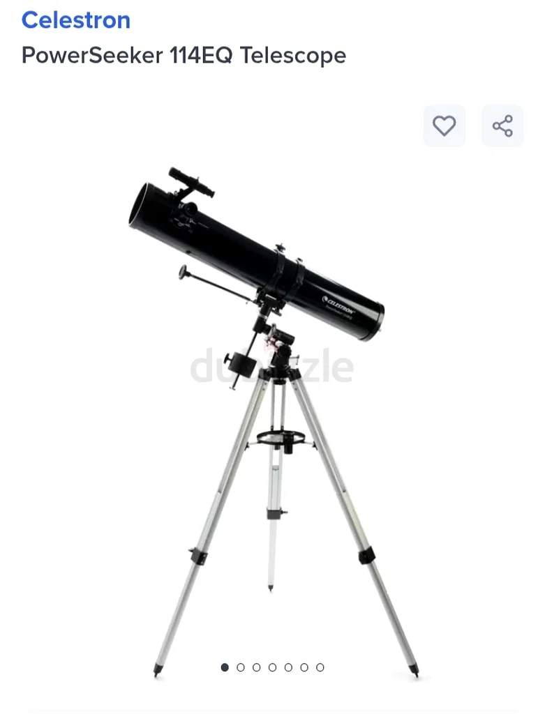 New .Celetron PowerSeeker 114EQ Telescope . Never used63172677616643114