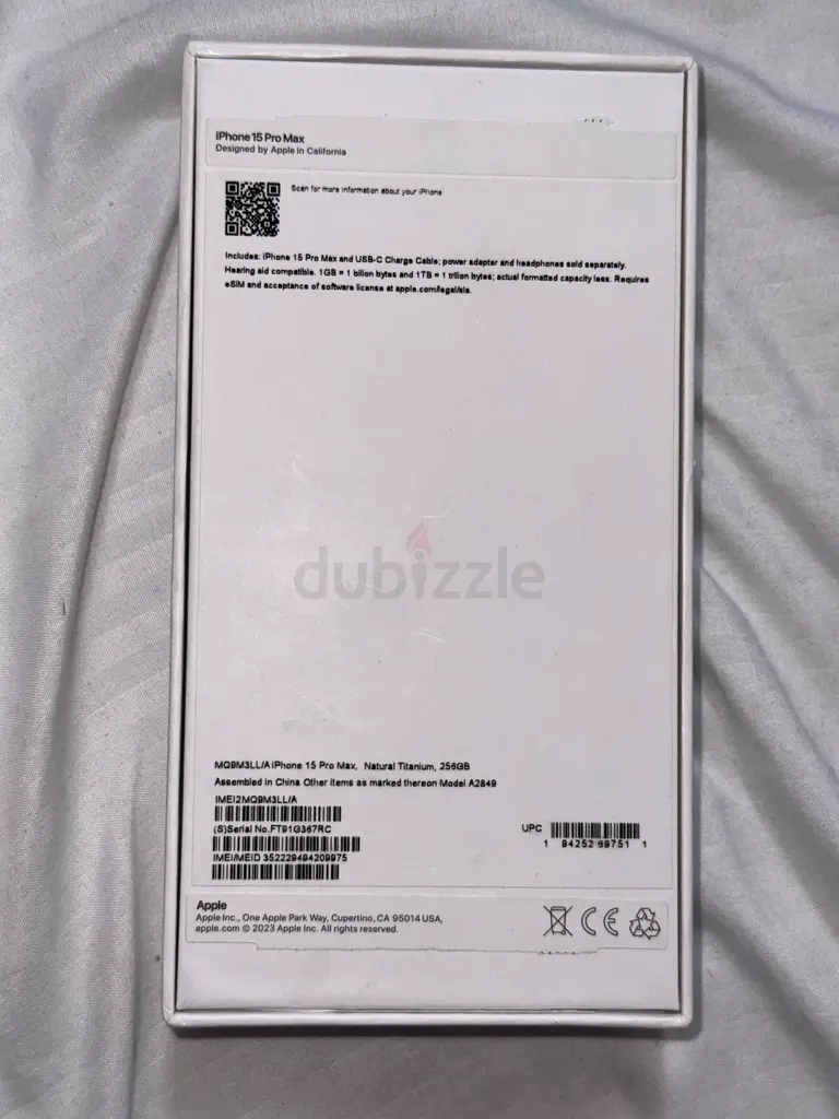 Apple iPhone 15 Pro Max63213425224066111
