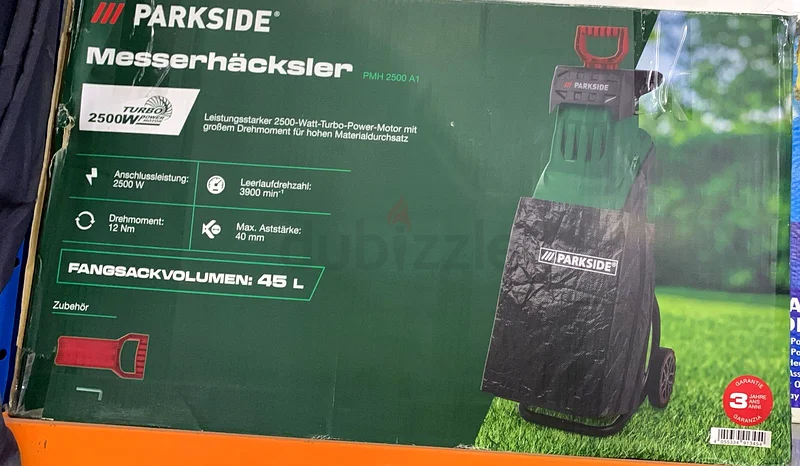 Gardebruk electric silent shredder, 2800 W, maximum brach thickness 44 mm632529433561631125