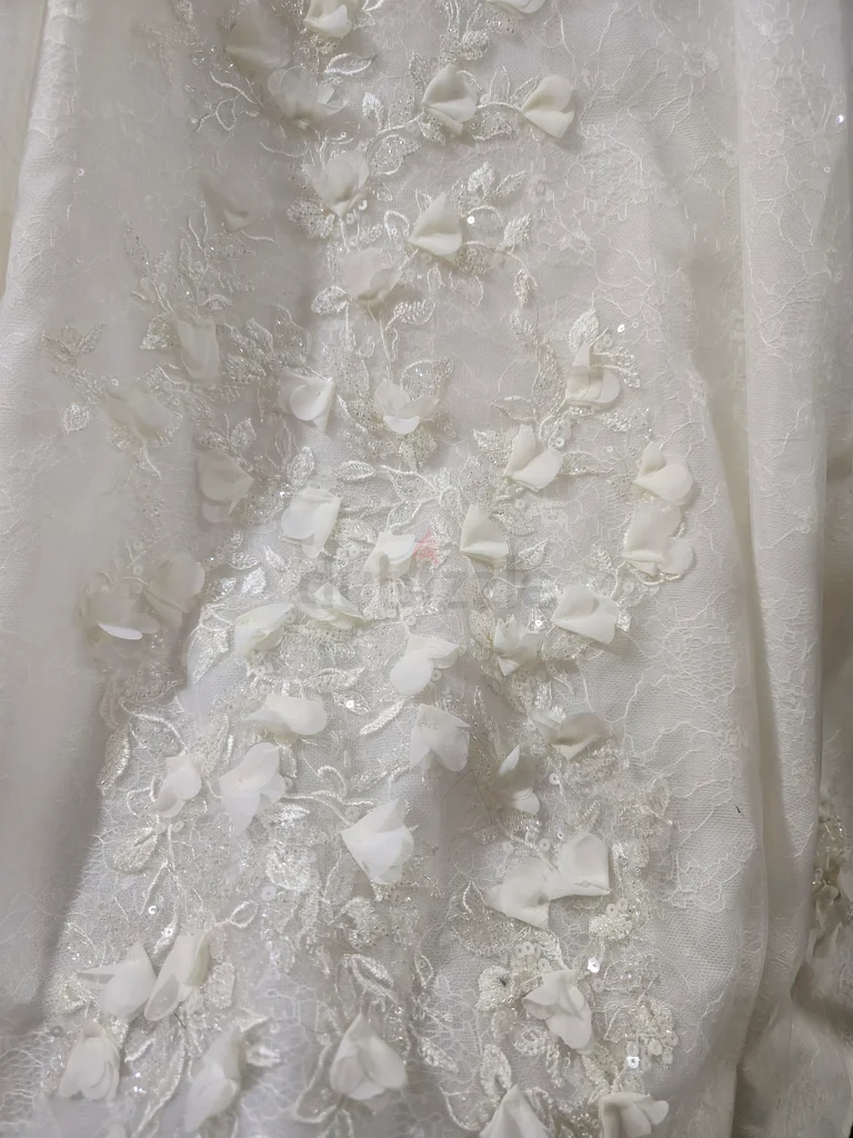 Elegant White Floral Wedding Dress63239618174851112