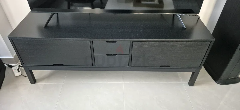 Ikea - Sleek Black TV Unit with Storage - Modern Design - high end quality63179390443649111