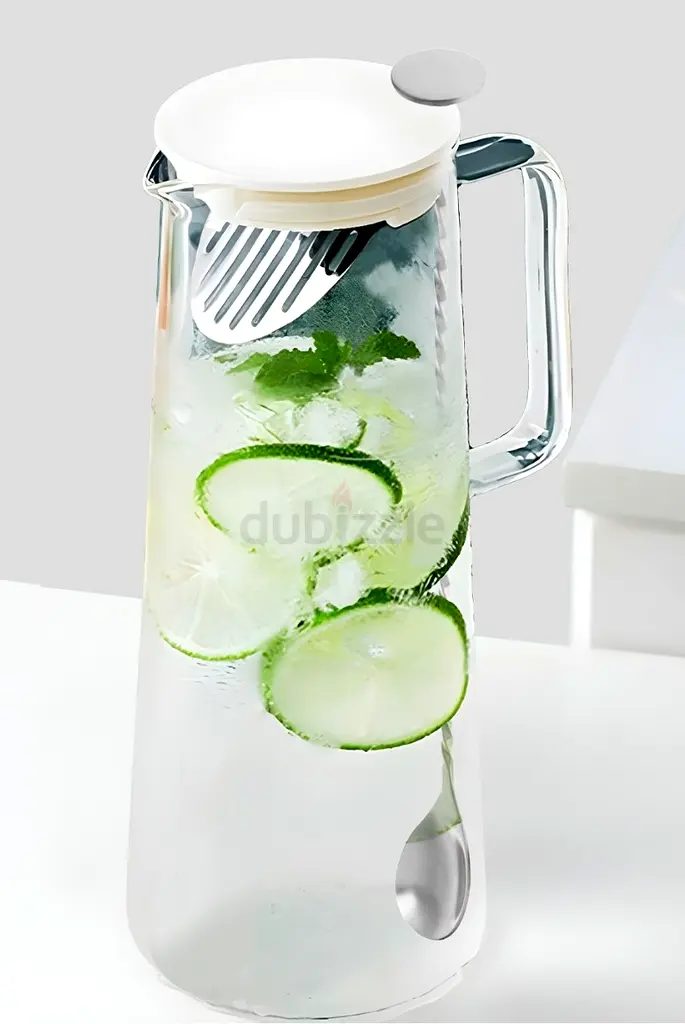 Glass Pitcher with long spoon for Refreshing Beverages63215375160066113