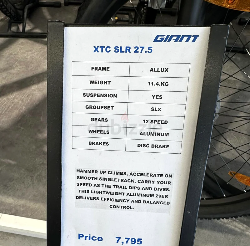 GIANT BICYCLE XTC SLR 27.563169471120898113
