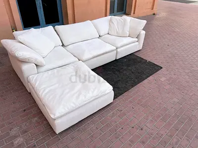 The Loom Collection Feather filled 4___pieces Corner Sofa perfect Condition