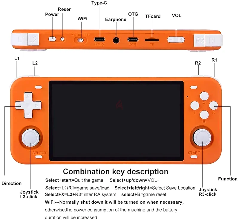 POWKIDDY RGB10MAX Retro Open Source System Handheld Game Console RGB10 MAX 5.0-Inch IPS Screen63173869107587111