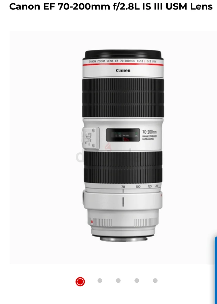 عدسة كانون RF 70-200 مم F2.8L IS USM - جودة احترافية بين يديك! مع عدستين63172680553474111