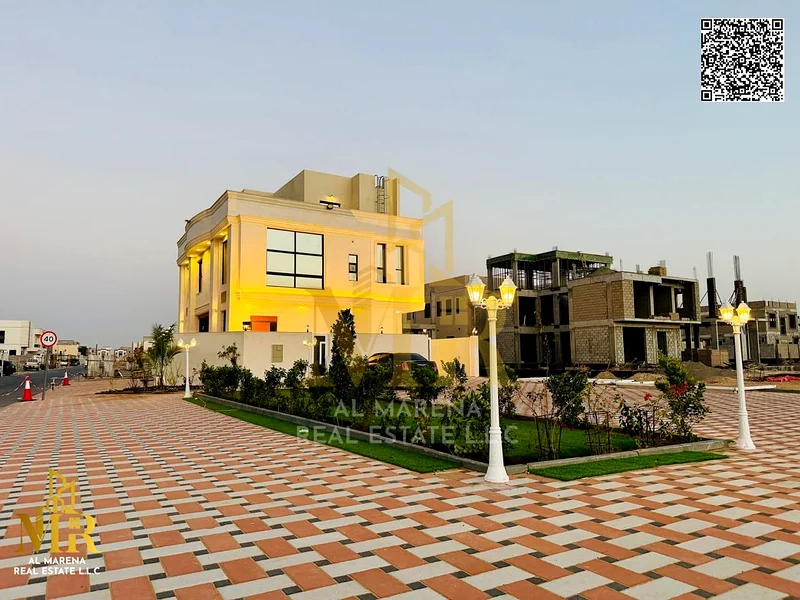 For sale - Luxury villa in Al Bahia - Ajman | 5 master bedrooms | Separate living room and hall | Private pool | Elegant design and distinctive finish63883087679489110