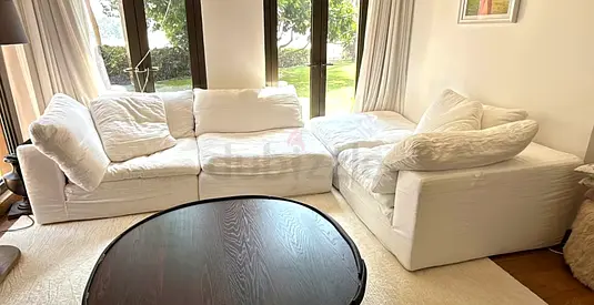 THE Loom Collection 5 pieces Modular Sofa with footstool