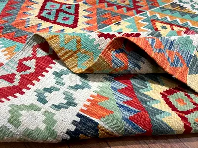 103 x 145 cm | new Handmade Multicolour Turkmen Kilim