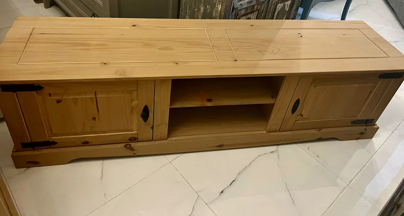 Charming Wooden TV Stand with Storage 180 cm63180833918338111