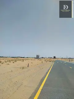 For sale in Sharjah, Muzayra’a area, residential land, area 3300 feet, corner, on two streets, ful